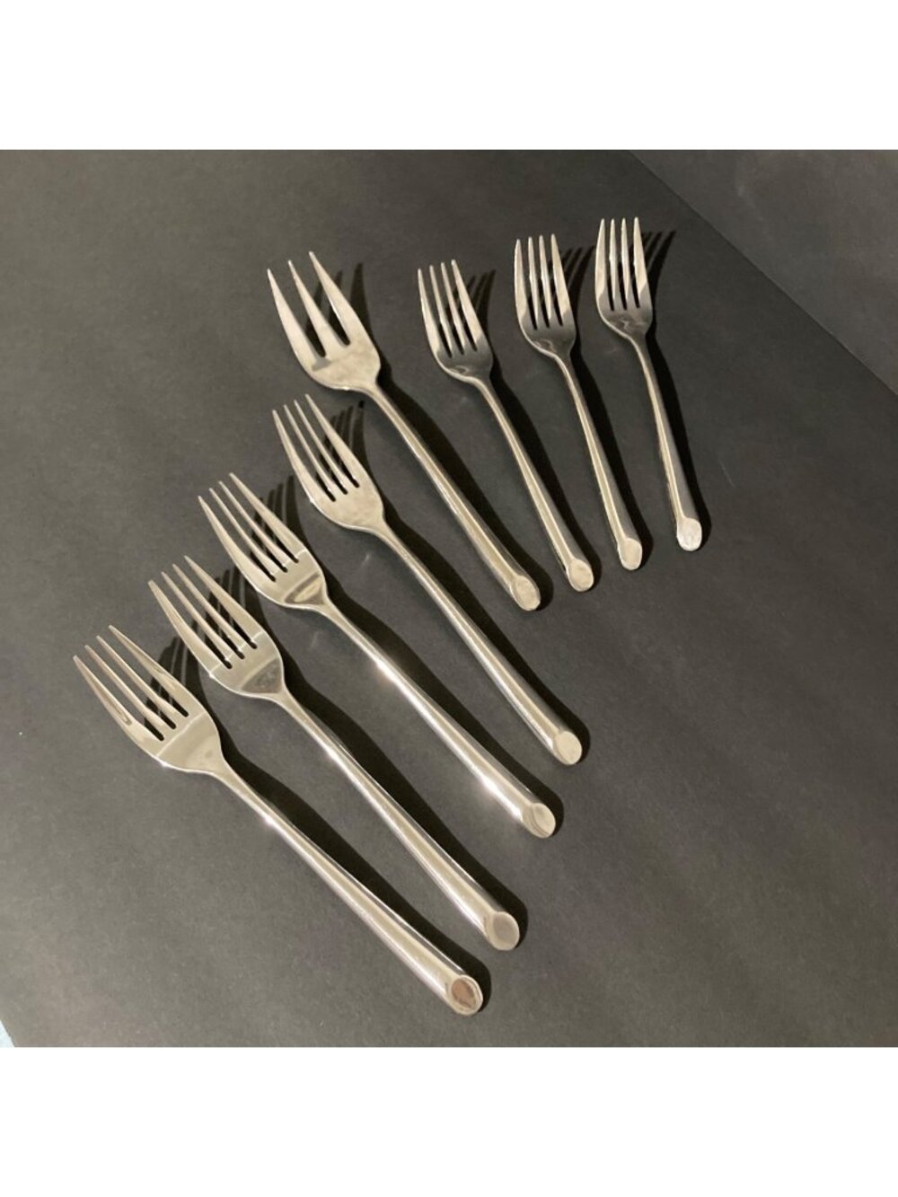 Towle Living Collection Wave Stainless Steel Fork Lot of 8